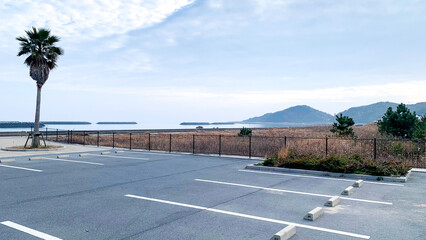 美濃ケ浜海浜公園の海辺風景