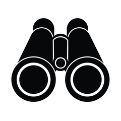 binoculars on white background