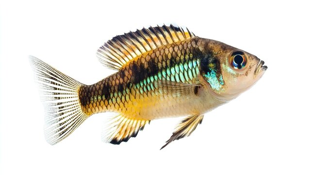  Comber Fish (Serranus cabrilla) Isolated on White Background with Clipping Path. Marine Life and Seafood Delicacy.