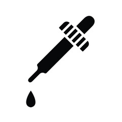 dropper icon , template, flat, design, vector, illustrations, education, style, trendy, collections