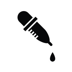 dropper icon , template, flat, design, vector, illustrations, education, style, trendy, collections
