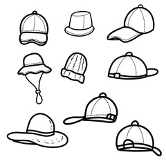 Icon hat illustrations 