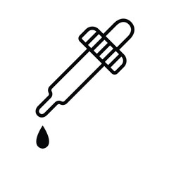 dropper icon , template, flat, design, vector, illustrations, education, style, trendy, collections