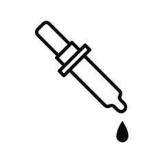 dropper icon , template, flat, design, vector, illustrations, education, style, trendy, collections
