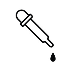 dropper icon , template, flat, design, vector, illustrations, education, style, trendy, collections