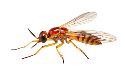 Fototapeta premium Close up of a Red and Yellow Insect