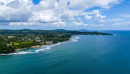 Fototapeta premium Coastal Communities Protecting Marine Resources Banner
