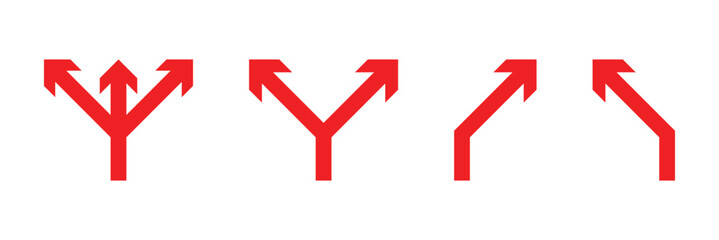 International road signs colorful Traffic signal isolated on white background. Eps 10.