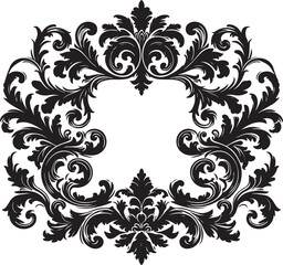 Obraz premium Elegant Baroque Flourish Frame Set