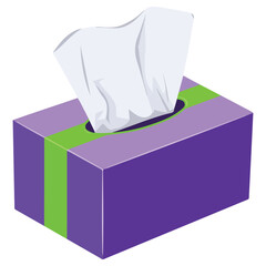 Cleaning wipes pack isolated vector illustration on white background