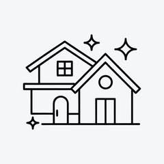 Real Estate and Home Icons in Clean Outline