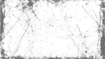 Grunge background black and white. Texture of chips, cracks, scratches, scuffs, dust, dirt black and white texture vector.