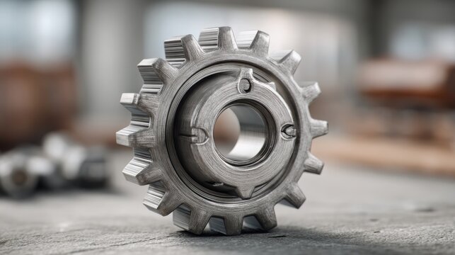 Industrial gear wheel symbolizing algorithmic clarity in systems and noise-free machinery for enhanced efficiency