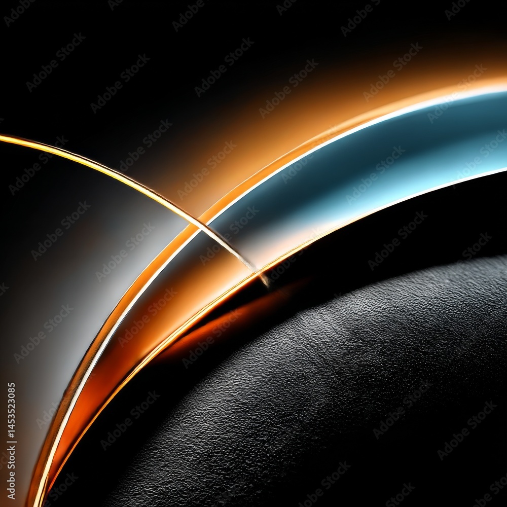 Aufkleber elegant abstract background with golden lines and dark texture: a modern minimalist composition
