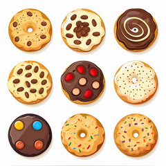 Fototapeta premium Set of cookies 