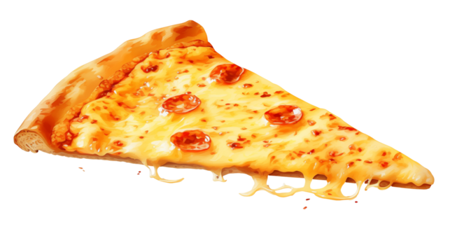 Cheesy Pepperoni Pizza Slice, Perfect for Food Lovers, Deliciously Crispy Pepperoni Pizza with Melted Cheese, Classic Pizza Slice with Golden Crust and Tasty Toppings