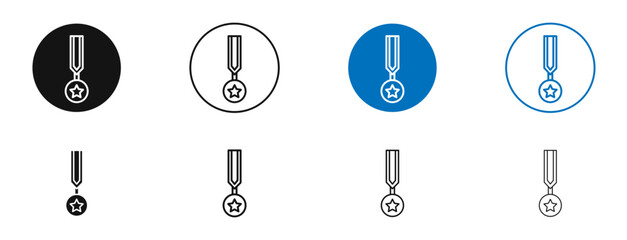 Veteran icon. Vector outline illustration. vector logo template