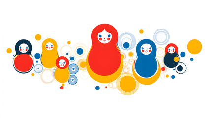 Obraz premium cartoon, vector, funny, illustration, fun, toy, child, animal, love, people, easter, doll, egg, icon, symbol, children, woman, family, baby, boy, colorful, decoration