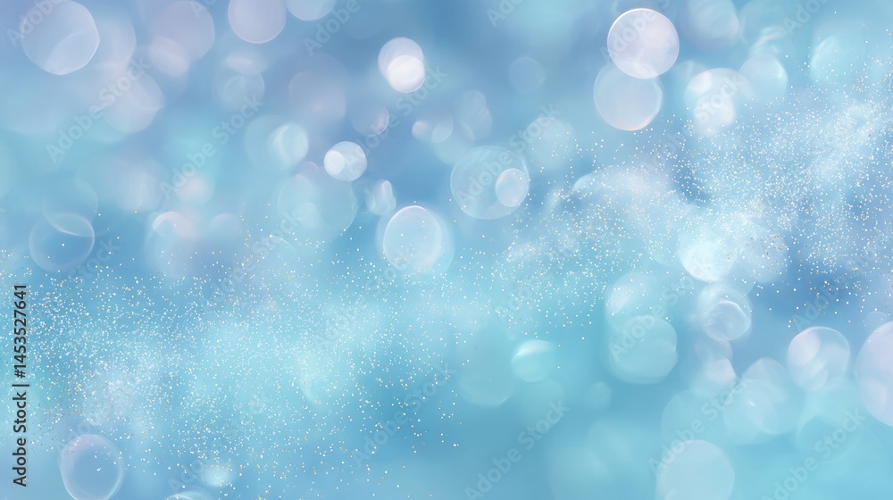 Poster abstract sparkling light: an ethereal dance of shimmering light, a bokeh of radiant circles and subt
