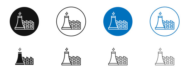 Power plant icon. Vector outline illustration. vector logo template
