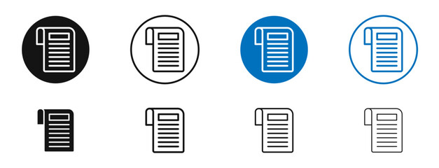 News feed icon. Vector outline illustration. vector logo template