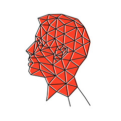 Human face from polygons 