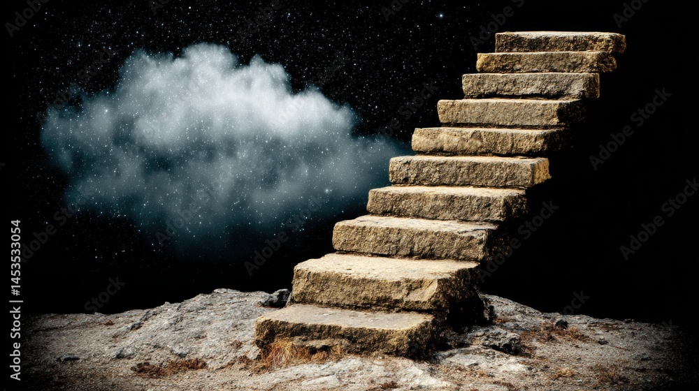Poster a cosmic journey through the multiverse: steps to explore infinite realms and philosophical dimensio