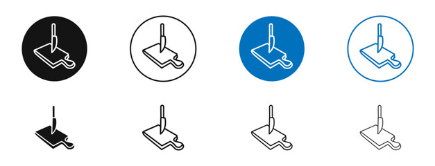 Cutting board icon. Vector outline illustration. vector logo template