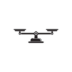 Balance scale icon vector illustration design