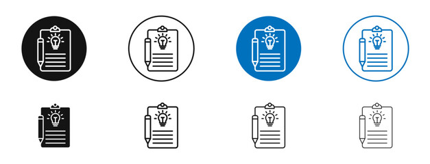 Briefing icon. Vector outline illustration. vector logo template