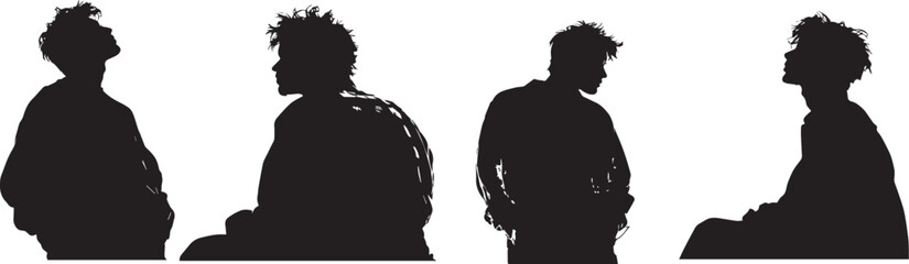 people figure in motion,man,woman,people body icon sets