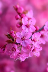 Naklejka premium Close-up of pink blossoms