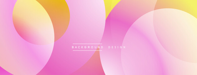 Abstract gradients overlap, creating soft pink, yellow hues. Minimalist design features text background, design. Smooth transitions dominate composition.