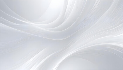 Soft abstract background with smooth white and light grey waves/curves. Creates a clean, elegant effect.