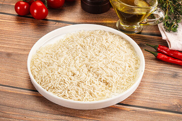 Indian cuisine - raw basmati rice