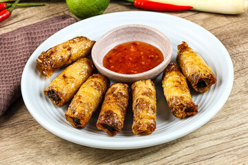 Vietnamese fried stuffed spring roll