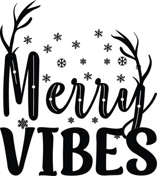  merry bibes CHRISTMAS 
Typography design