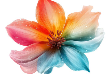 Brightly colored flower graphics deliver joyful accents for invitations packaging or contemporary art compositions