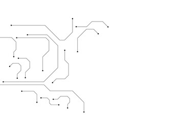 Abstract futuristic circuit board Illustration, Circuit board with various technology elements....