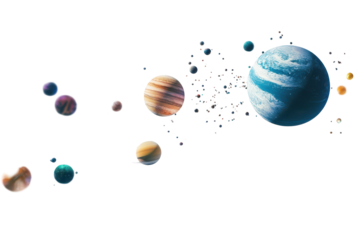 Explore the hidden paths of flying planets in the endless expanse of the universe