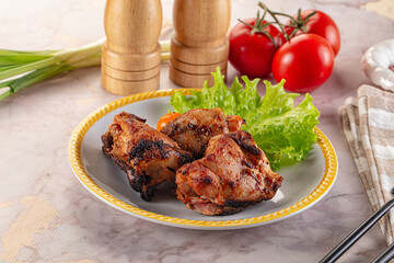 Hot Grilled chicken thigh barbecues