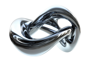 Sleek metallic abstract shapes with futuristic style perfect for tech designs branding or modern visual projects