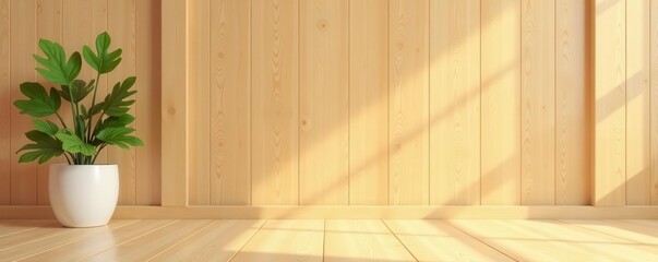 Horizontal, light oak wood paneling, clean lines, oak wood, smooth, minimalist