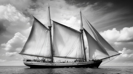Photography sailing boat watercraft monochrome sailboat