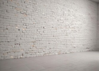 Clean white brick wall background, soft lighting, perfect for overlay ,  design element,  blank