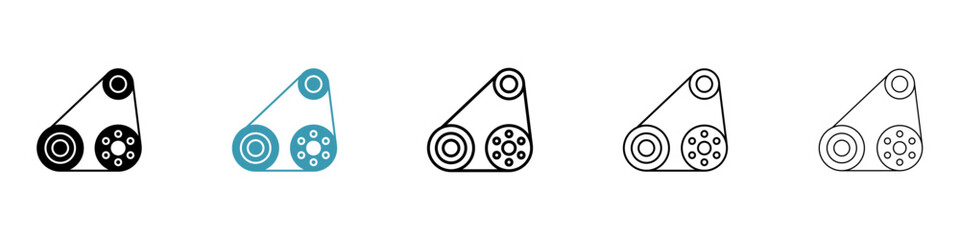 car fan belt icon. Design for web and mobile app. Vector illustration