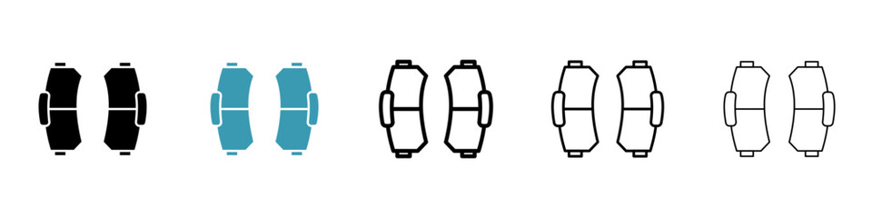 car brake pad icon. Design for web and mobile app. Vector illustration