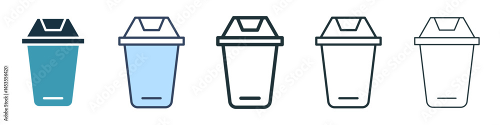 Poster waste bin icon. design for web and mobile app. vector illustration