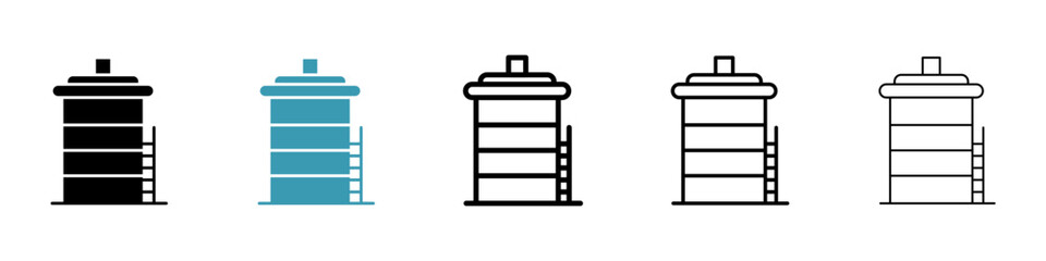 Water tank icon. Design for web and mobile app. Vector illustration