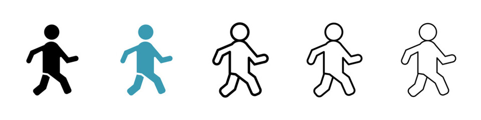 Walker icon. Design for web and mobile app. Vector illustration